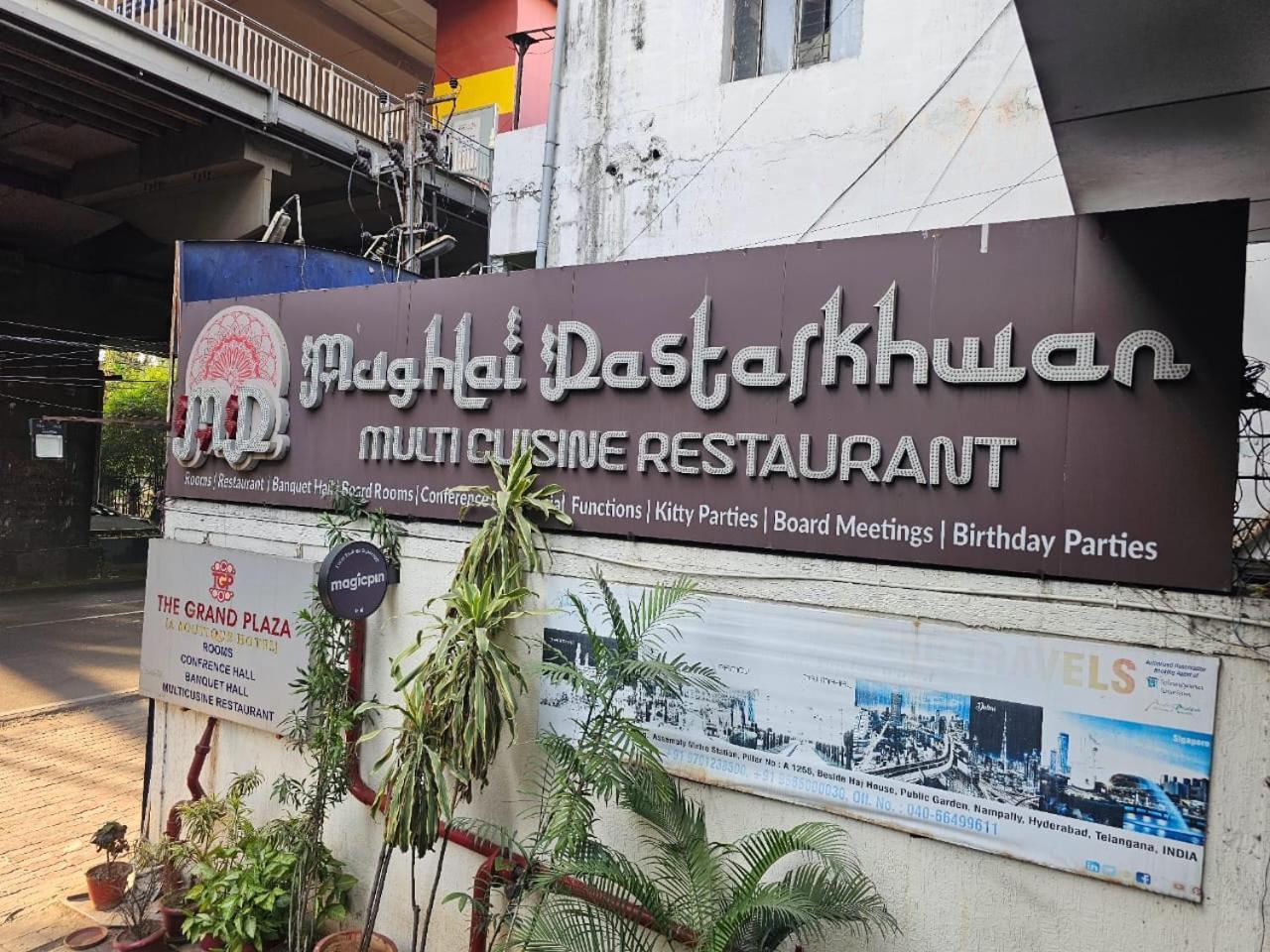 Grand Plaza Hotel - Nampally - Hyderabad Railway Station - Fish Prasadam 2025 - Free Breakfast - Deccan Railway Station - Lakdikapul Exteriör bild